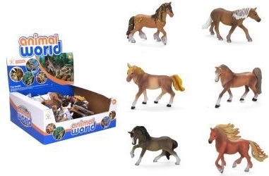 Kůň figurka 13 cm - 1 kus – Mix hnědých koní