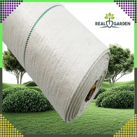 Bílá agrotextilie 70 g/m² 1,6 × 100 m proti plevelu + kotvy UV