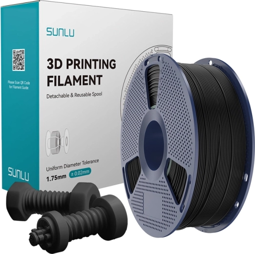 Vysokorychlostní filament ABS Sunlu – černý