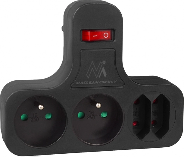 Čtyřnásobná zásuvka s vypínačem Maclean Energy