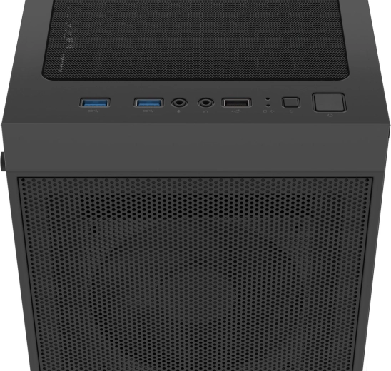 Praktický horní I/O panel a tvrzené sklo