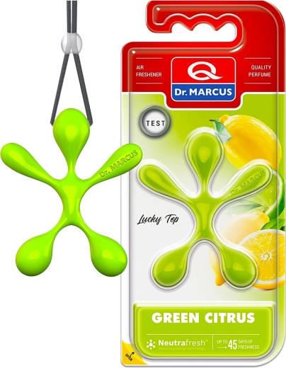 Dr. Marcus Lucky Top Green Citrus osvěžovač vzduchu do auta