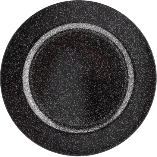 Černá glitterová podložka pod talíř 33 cm