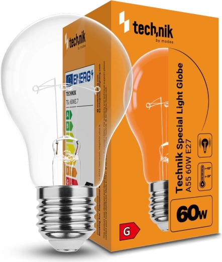 Speciální žárovka A55 60 W E27 teplá bílá