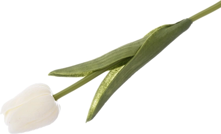 Umělý tulipán bílý 33 cm