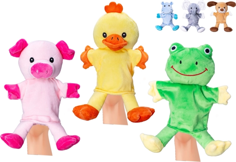 Plyšový maňásek zvířátko 25 cm pro miminka a děti