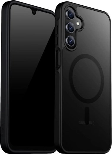 Crong Hybrid Matte Magnetic kryt MagSafe pro Samsung Galaxy A17 černý