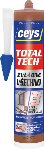 Univerzální lepidlo a tmel Total Tech 290 ml Ceys – Hnědá