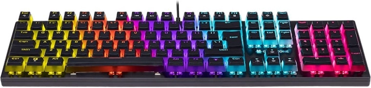 RGB „pudding“ podsvícení pro maximální viditelnost