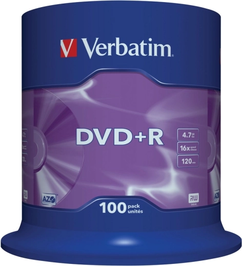 Verbatim DVD+R Matt Silver 4,7 GB 16x - 100 ks
