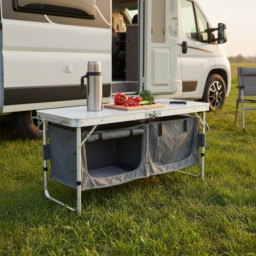 Velký pracovní prostor a chytré úložné komory