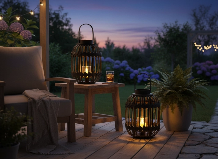 Přenosná lucerna na doma i na terasu