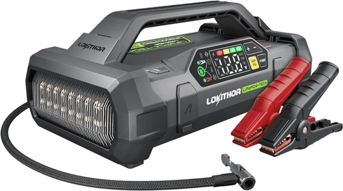 Lokithor ja3000 pro multifunkční startovací zdroj 3000 a s kompresorem a powerbankou