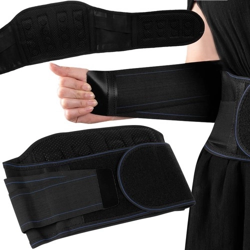 Magnetický bederní pás s 24 magnety, nastavitelný na suchý zip 110 × 20 cm