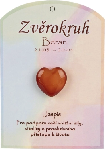 Jaspisové srdce pro znamení Beran