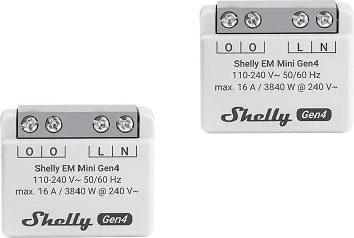 Shelly EM Mini Gen4 měřič spotřeby energie (2 ks)