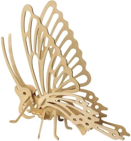 Dřevěné 3D puzzle motýl