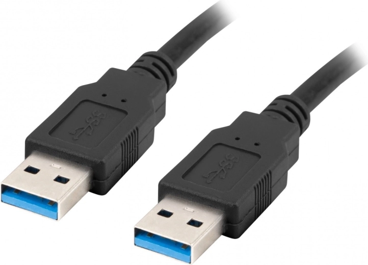 USB kabel USB-A (samec/samec) 3.0 0,5 m černý