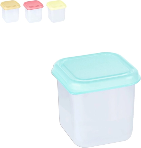 Plastová dóza mini čtvercová 0,15 l mix
