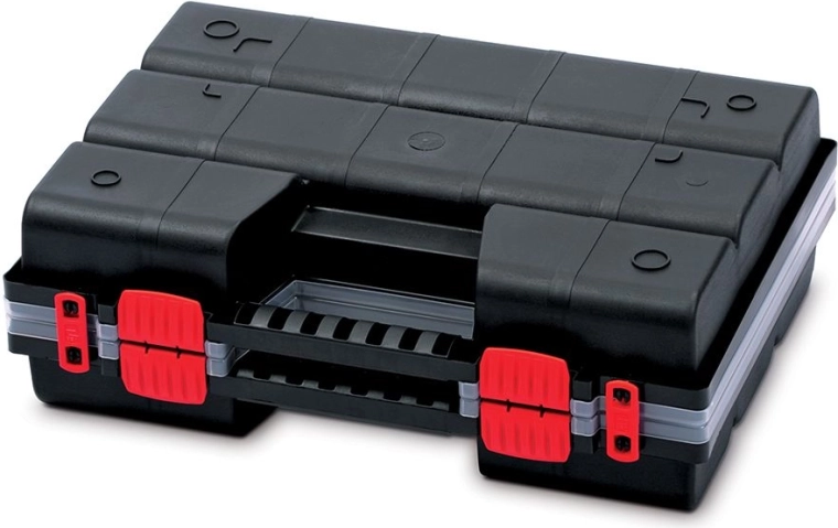 Plastový organizér NOR DUO 39 × 29 × 13 cm, rozpojitelný, přizpůsobitelné přihrádky