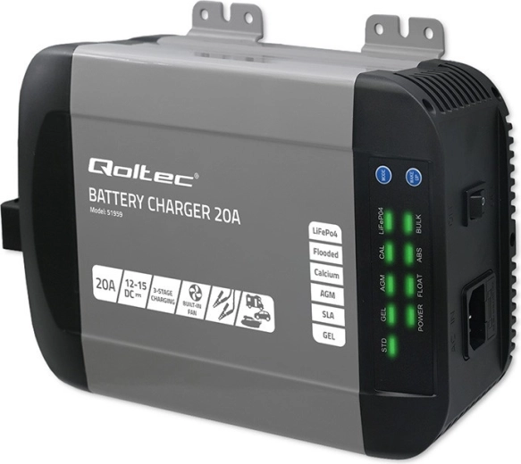 Inteligentní nabíječka MONOLITH pro akumulátory LiFePO4, AGM, GEL a SLA 12 V 20 A