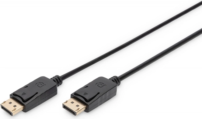 DisplayPort kabel s pojistkou 4K 60 Hz, DP–DP, 3 m, černý