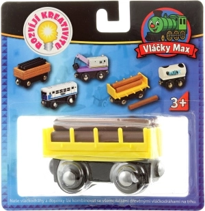 Vláčky Max vagón se dřevem