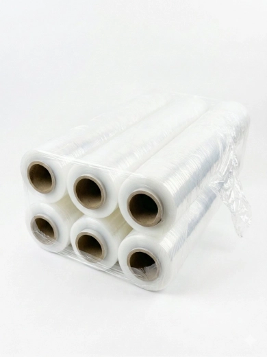 Stretch fólie transparentní 23 mikronů, 6× role 1,5 kg