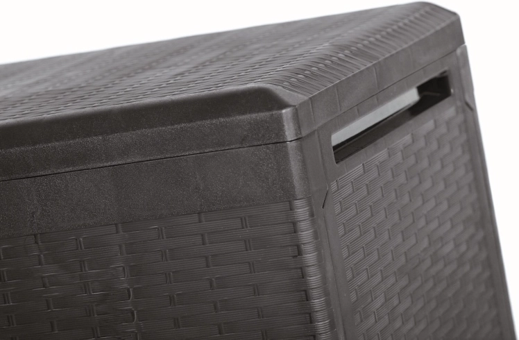 Stylový ratanový design v antracitu