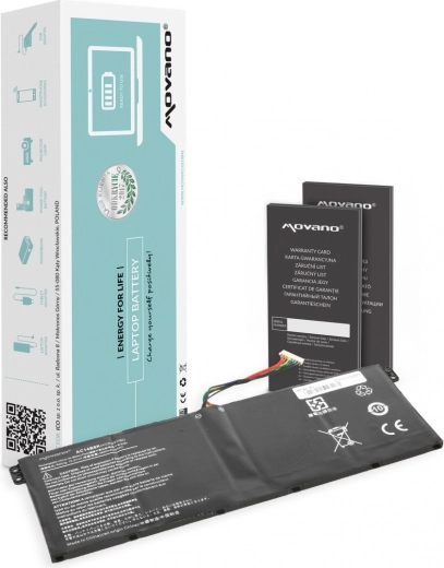 Baterie Movano pro notebook Acer Aspire E3-111 (55 Wh, 3600 mAh)