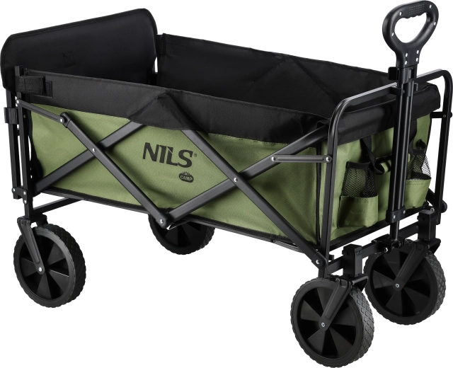 Skládací kempingový vozík NILS Camp 150 l zelený