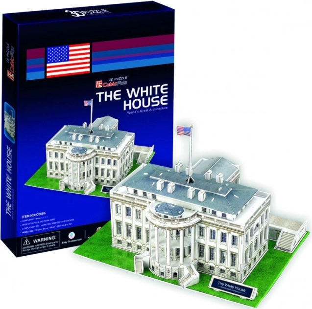 CUBICFUN 3D puzzle Bílý dům – 64 dílků