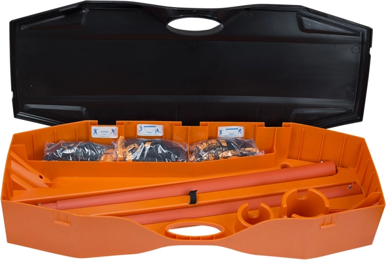 Kufřík, který je zároveň stabilní základnou