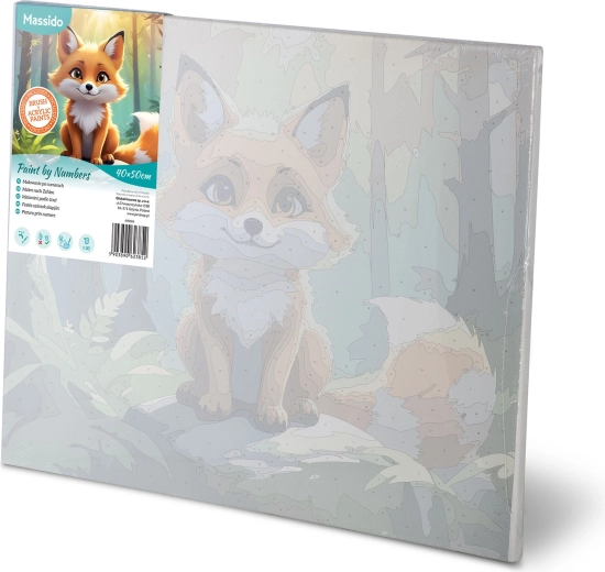 Předtištěné plátno na dřevěném rámu