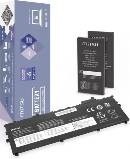 Baterie pro lenovo thinkpad x1 carbon (2017–2018) 55 wh 11,55 v