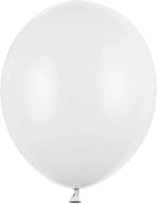 Balonky Strong pastelové bílé 30 cm, 100 ks