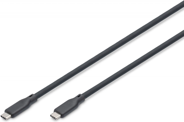 Silikonový kabel USB-C na USB-C USB4 v2.0 80 Gb/s, 8K@60 Hz, PD 3.1 240 W, 1 m, černý