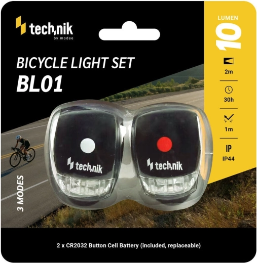 Technik sada světel na kolo se silikonovým krytem (přední a zadní)