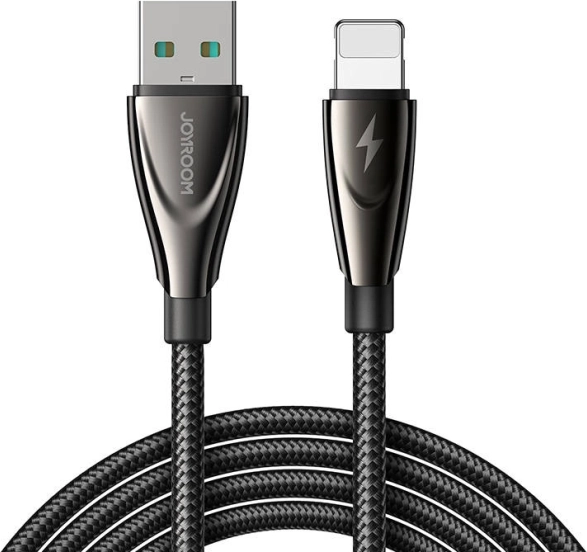 Kabel USB–Lightning JOYROOM 3 A, 1,2 m, černý