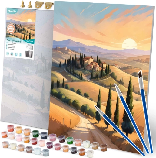 Malování podle čísel 40 × 50 cm Massido krajina na plátně s rámem