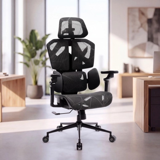 TitanMesh Pro ergonomická otočná kancelářská židle černá