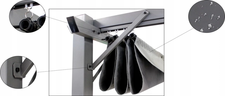 Posuvná střecha pro dokonalý stín