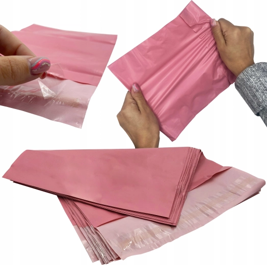 Růžové kurýrní obálky 4XL 450 × 550 mm, 50 kusů