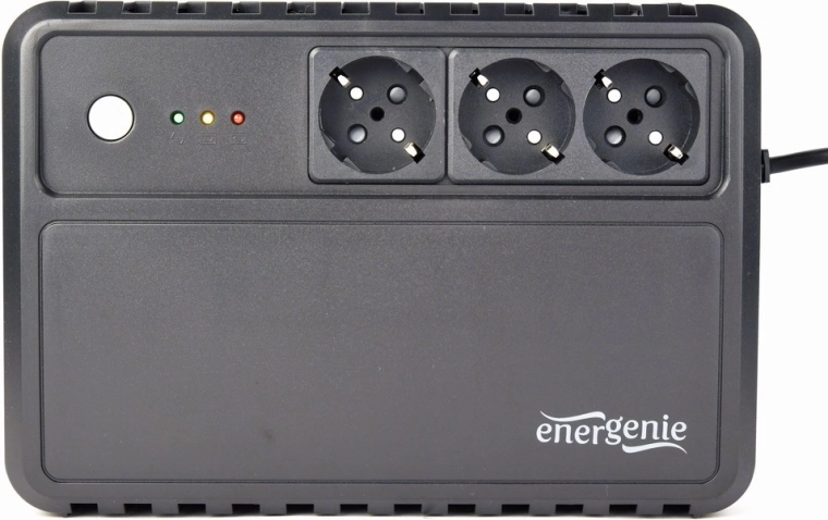 Tři zásuvky Schuko s bateriovým zálohováním