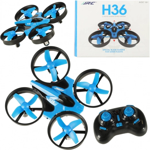 Dron JJRC H36 mini 2.4GHz 4CH se 6osou stabilizací – Modrá
