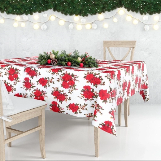 Sváteční design s poinsettiemi
