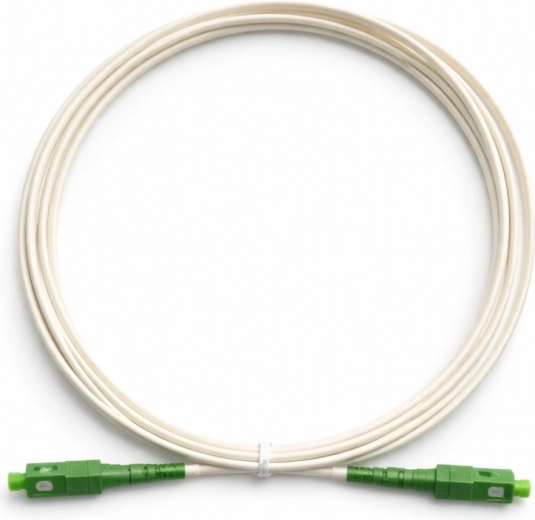 Optický patchcord SC–SC APC 3 m bílý