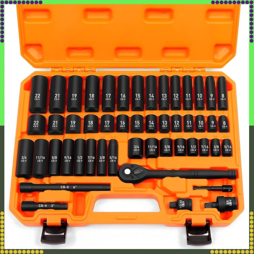 Ucelená sada 50 dílů v pevném kufru