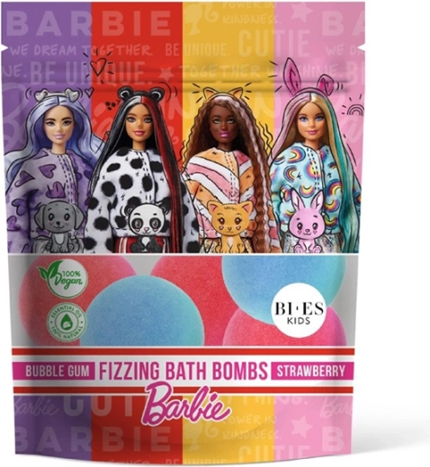 BARBIE šumivé koupele žvýkačka a jahoda 6×55 g