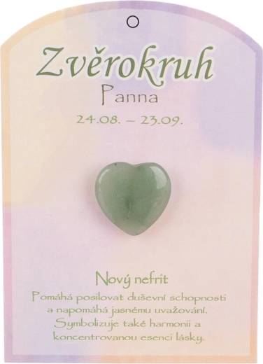 Nefritové srdce pro znamení Panna